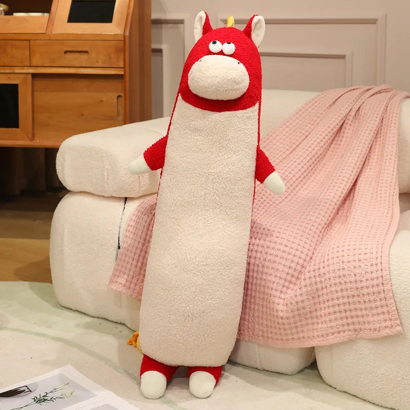 Loungy Kawaii Hippo Snuggle Plush Pillow