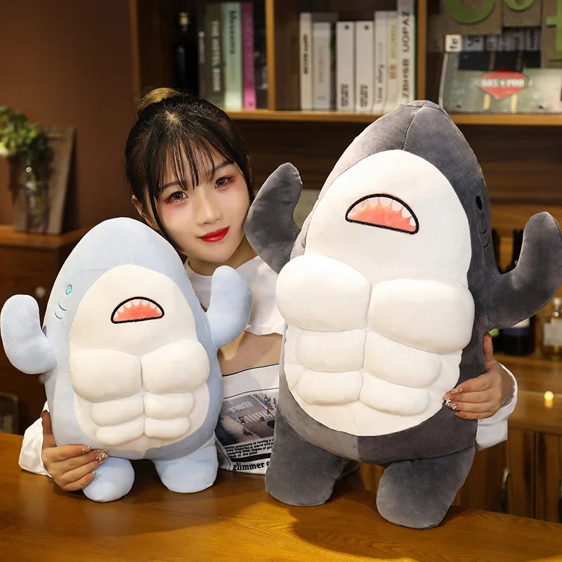 Chompy the Standing Shark Stuffed Plush Pillow