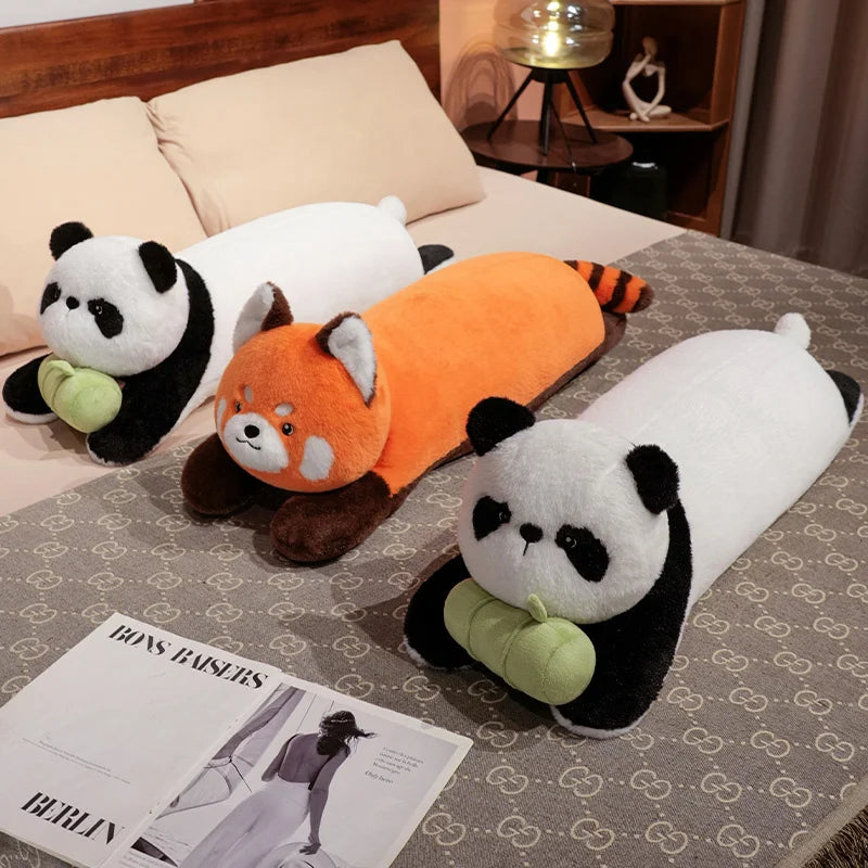 Dreamy Napping Raccoon & Panda Kawaii Plushies