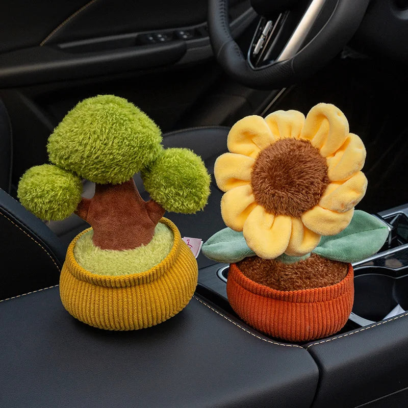 Bloomie the Kawaii Persimmon Sunflower Potted Plush Decor