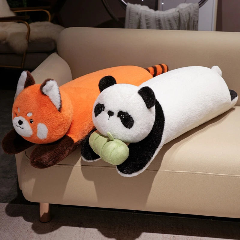 Dreamy Napping Raccoon & Panda Kawaii Plushies