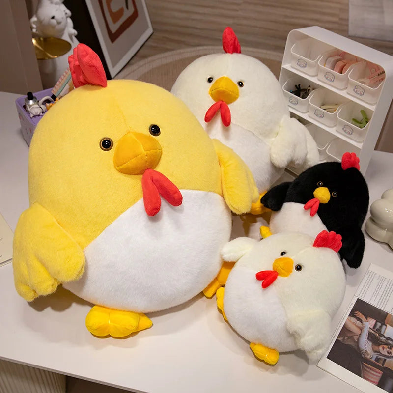 Clucky the Fluffy Lifelike Rooster Chick Plush Pillow