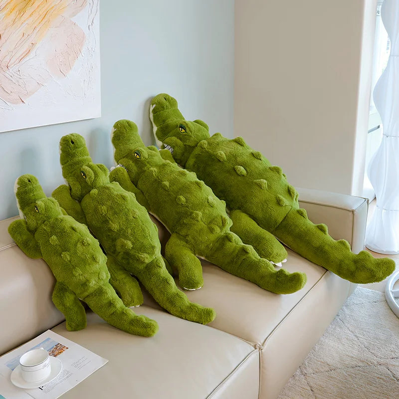 Snappy the Giant Lounging Crocodile Kawaii Plushie