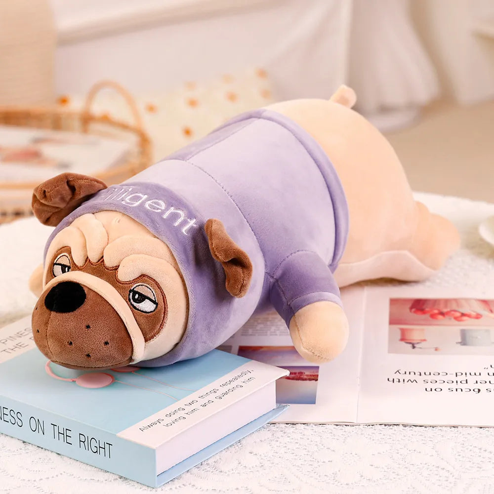 Wrinkles the Chubby Shar Pei Pug Dog Plush Pillow
