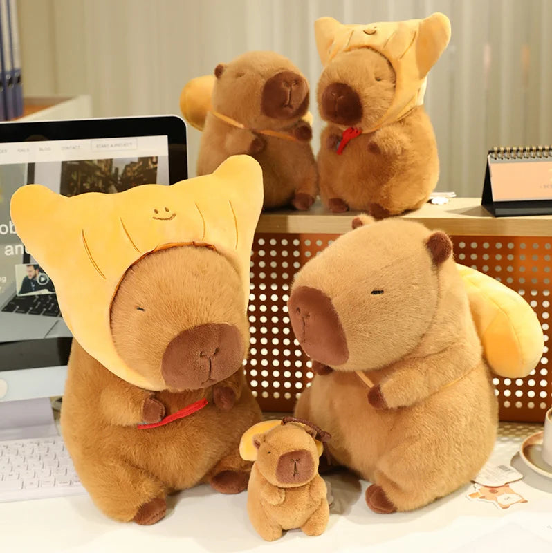Capy the Toast Croissant Bread Room Capybara Plushie