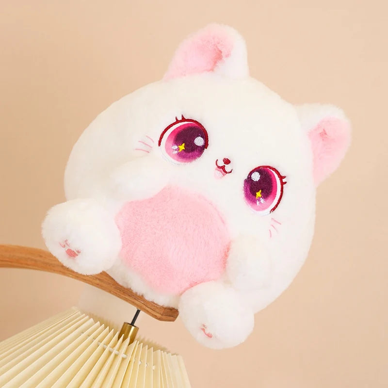 Big-Eyed Kawaii Rainbow Cat Snuggle Plushie