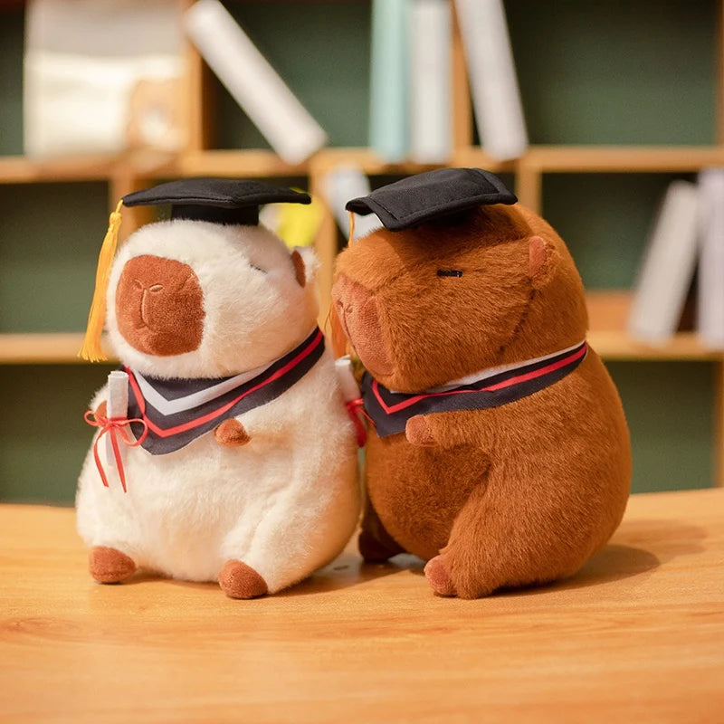 Capy the Graduation Doctor Hat Capybara Plush Pillow