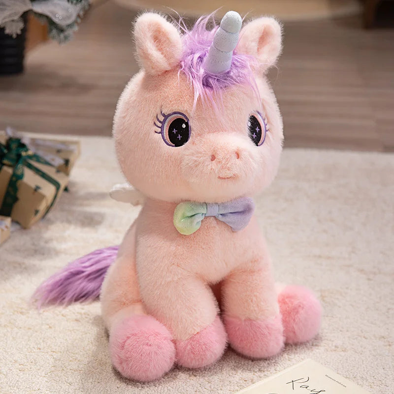 Sparkle the Rainbow Angel Unicorn Wings Plush Pillow