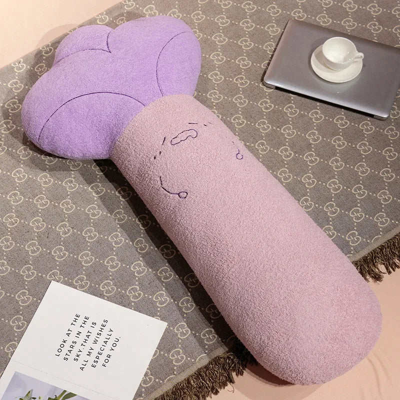 Long Veggie Friends Kawaii Snuggle Plushie Pillow