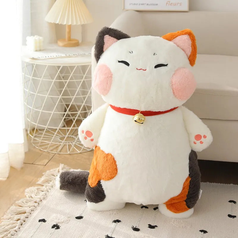 Lucky the Fortune Cat Plush Pillow