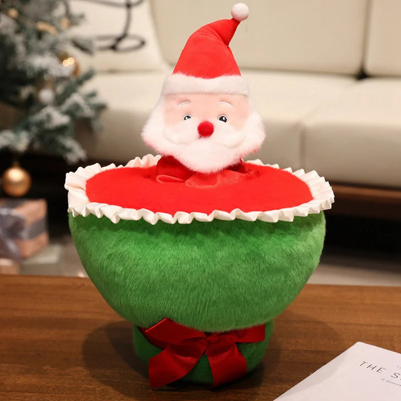 Piney the Christmas Tree Santa House Plush Pillow