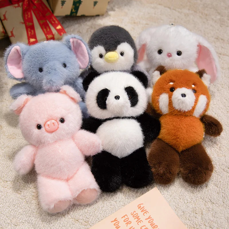 Kawaii Mini Penguin Raccoon Panda Plushie Collection