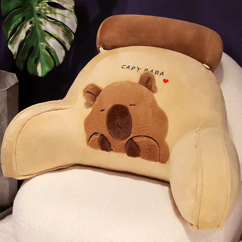Capy the Cozy Capybara Backrest Triangle Pillow