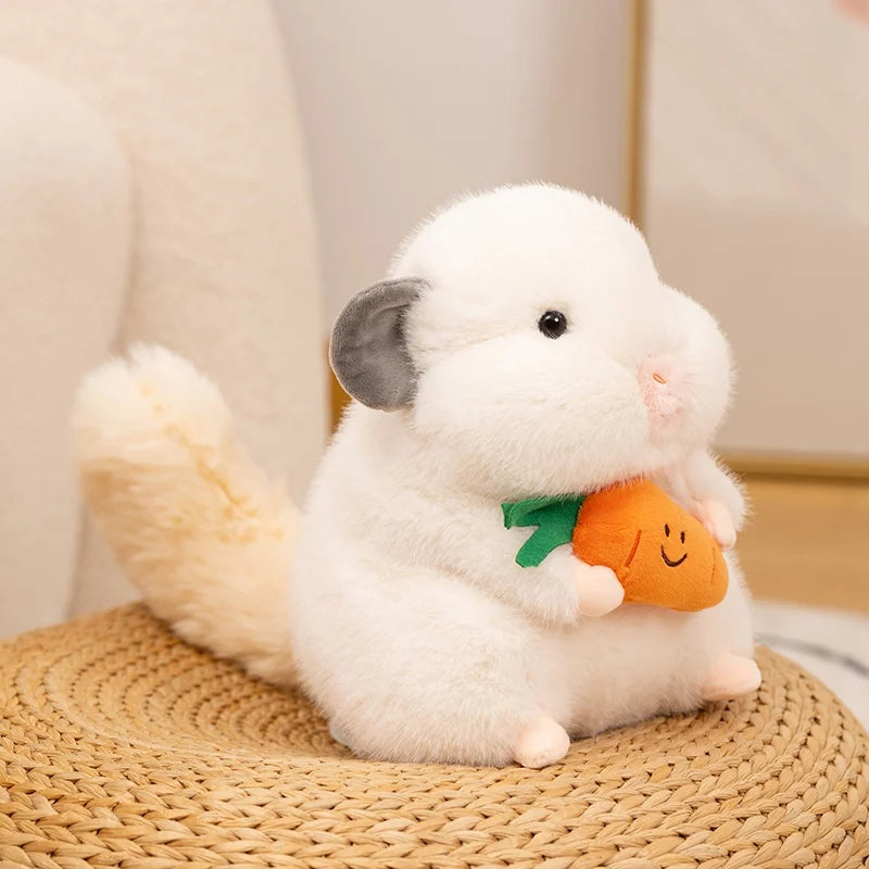 Hammy the Kawaii Golden Bear Mouse Carrot Snuggle Plushie