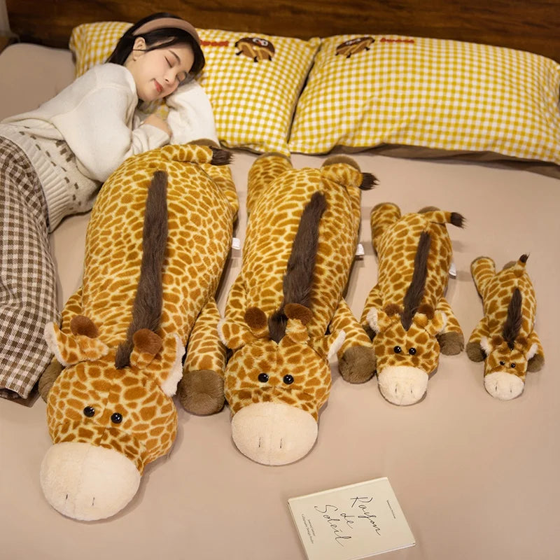 Goldie the Sleepy Giant Giraffe Floor Plush