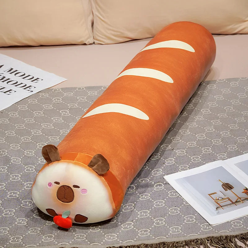 Capy the Long Bread Kawaii Capybara Sofa Plush Pillow