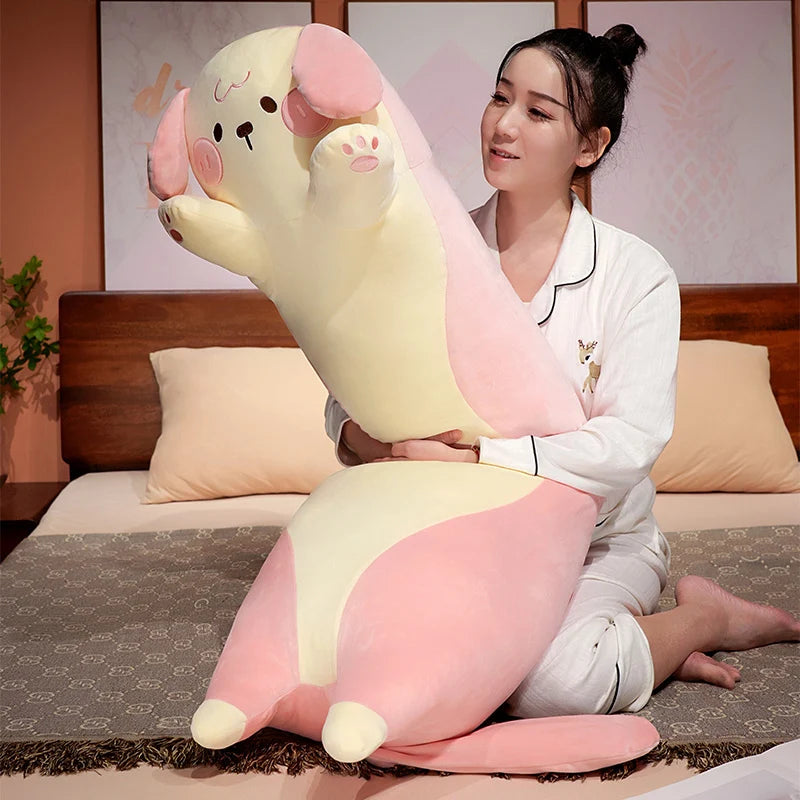 Giant Long Sleeping Puppy Kawaii Plushie Pillow