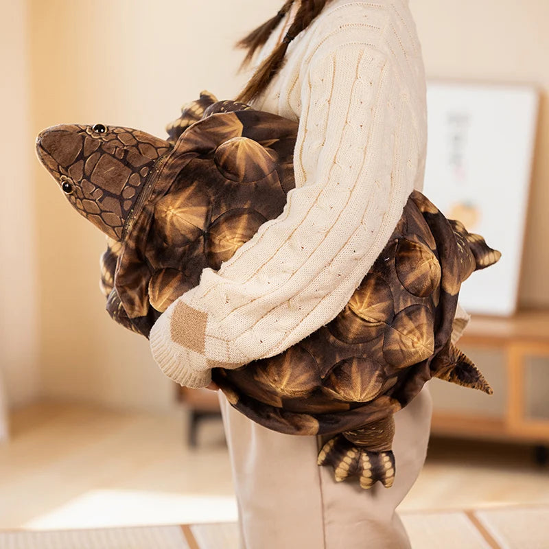 Snappy the Kawaii Lifelike Alligator Snapper Turtle Plushie