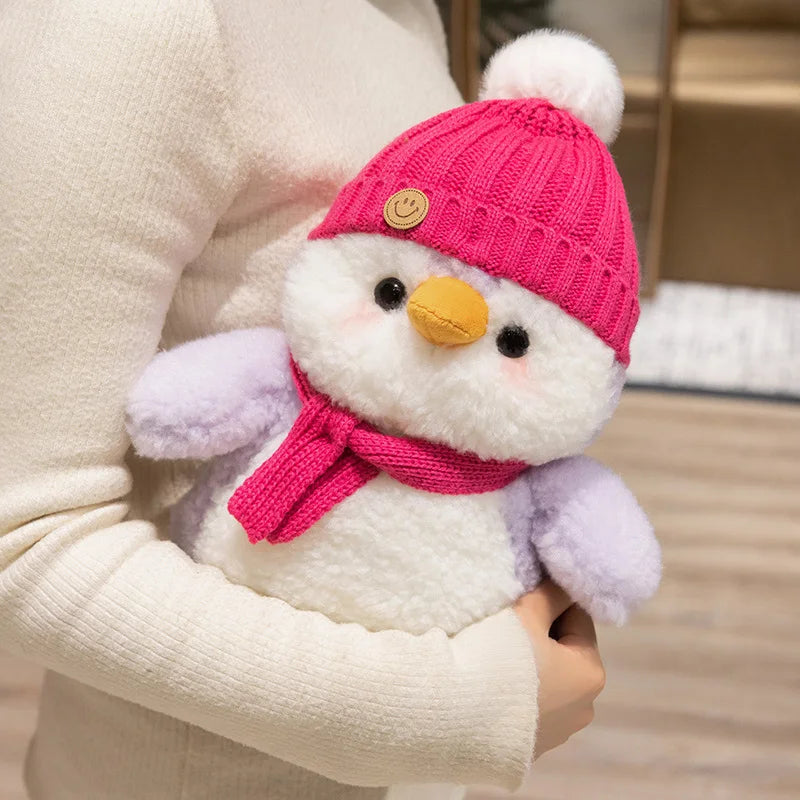 Hatty the Kawaii Hat-Wearing Penguin Snuggle Plush Pillow