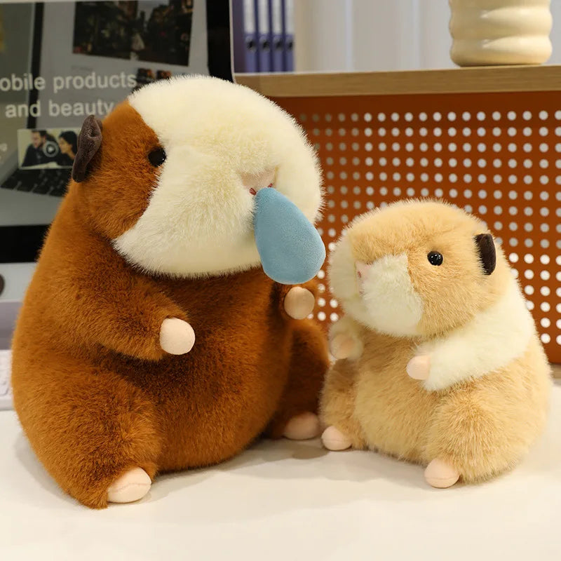 Hammy the Chubby Guinea Pig Nose Drop Plush Pillow