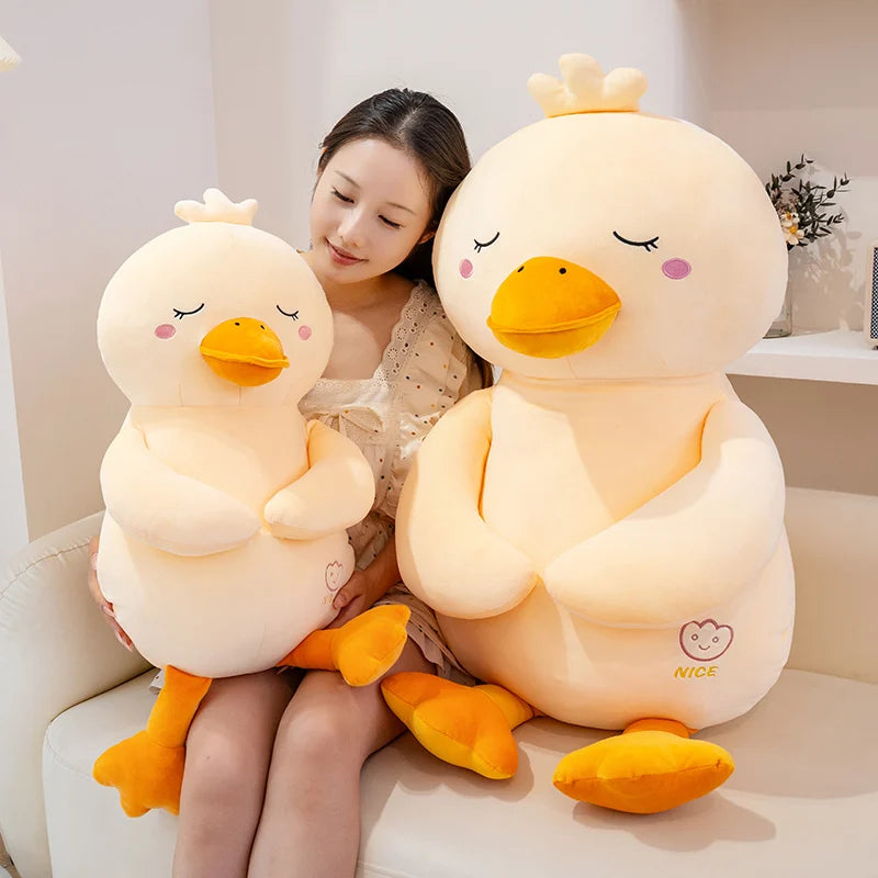 Chubby Oversized Kawaii Duck Snuggle Plushie Pillow