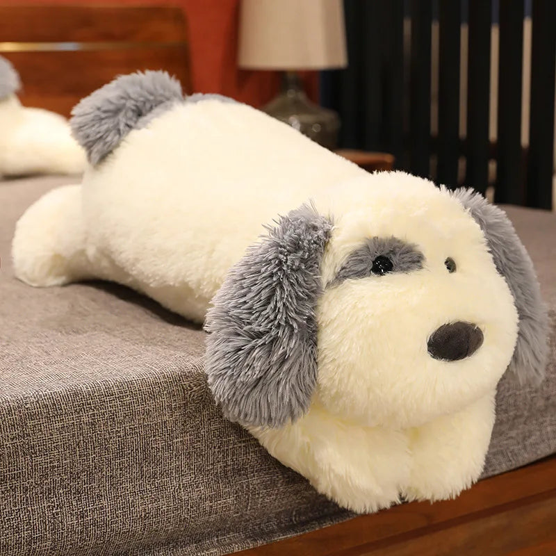 Biscuit the Fluffy Lying Dog Snuggle Pillow Plush