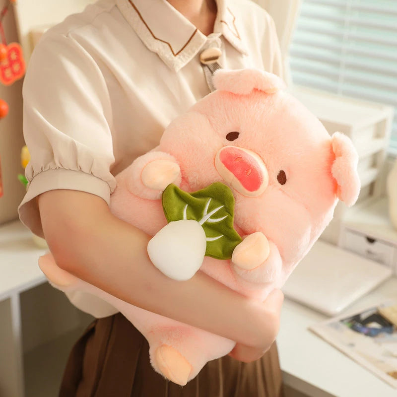 Piggy the Fluffy Hamburger Cabbage Pig Plushie