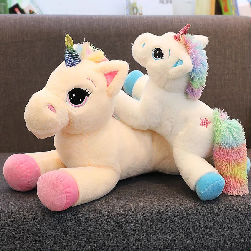 Dreamy Rainbow Unicorn Kawaii Horse Plush