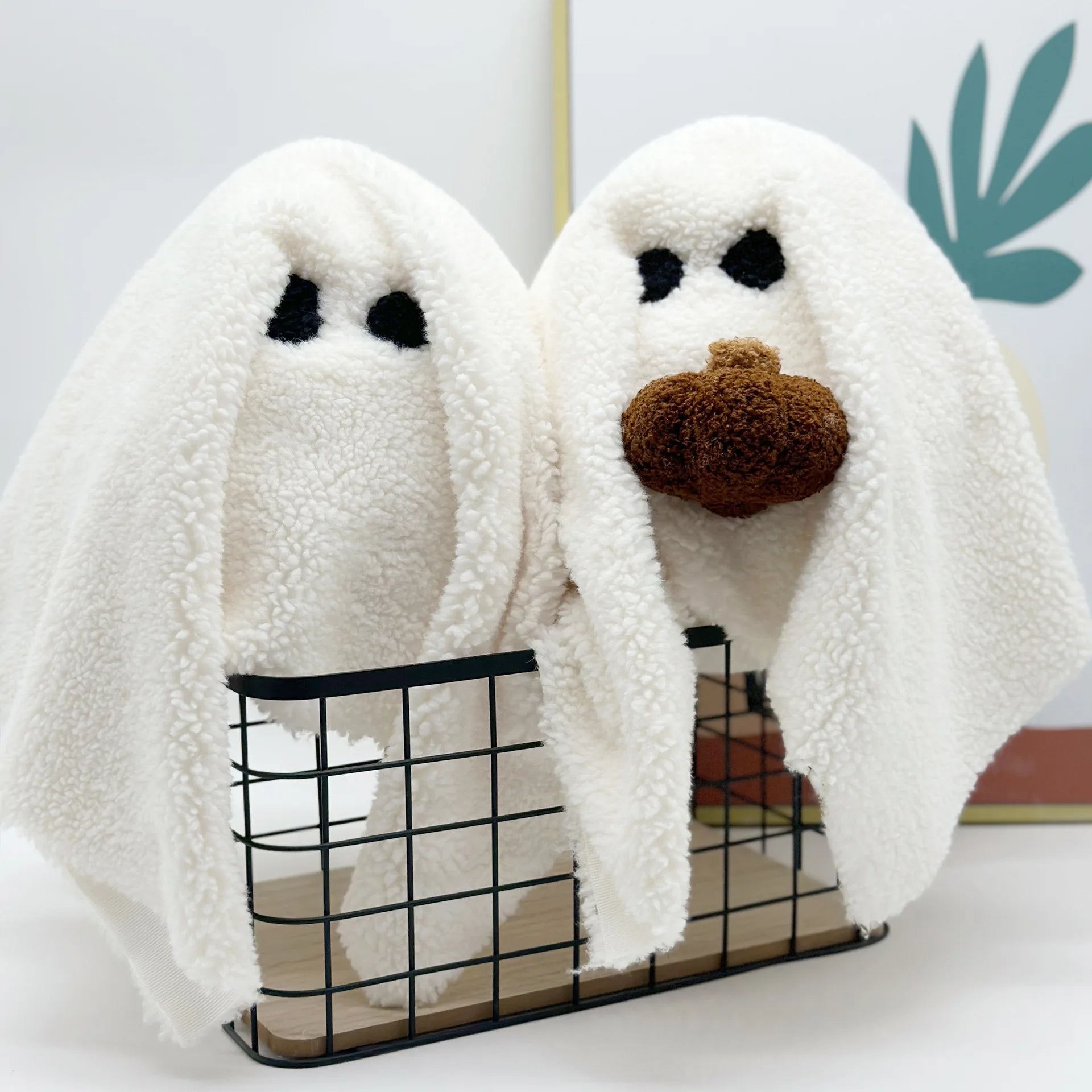 Boo the Kawaii Fat Pumpkin Ghost Plush Pillow