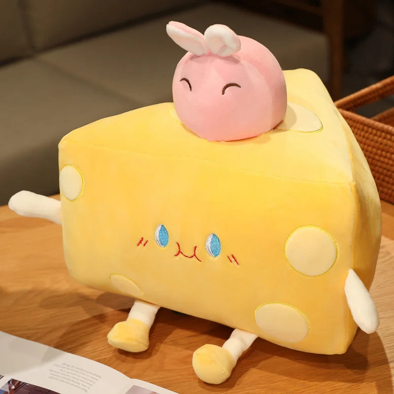 Gouda the Squishy Simulation Cheese Plush Pillow