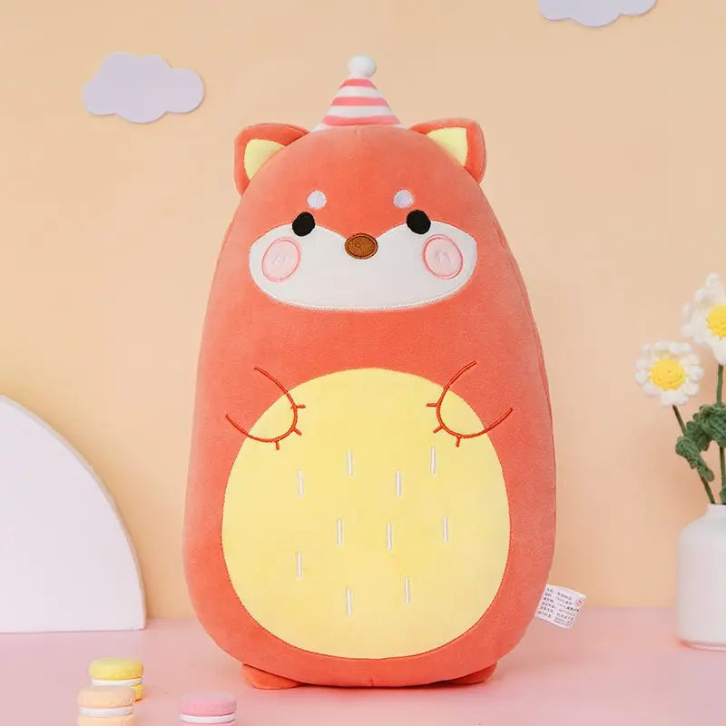 Plump Kawaii Rabbit Cat Fox Snuggle Cushion Plushie