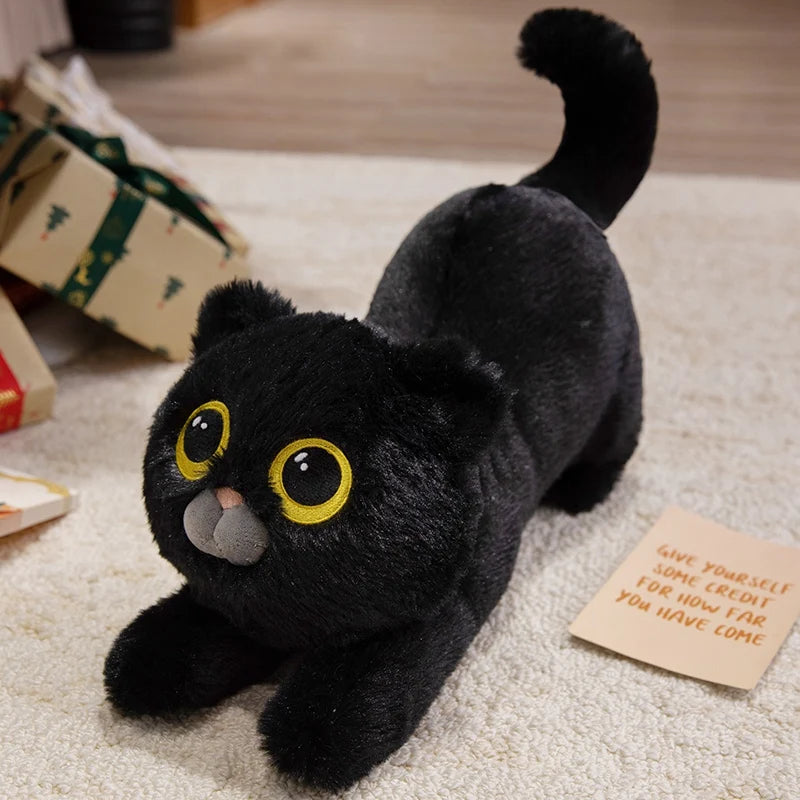 Lazy the Chonky Lying Cat Sleeping Plush Pillow