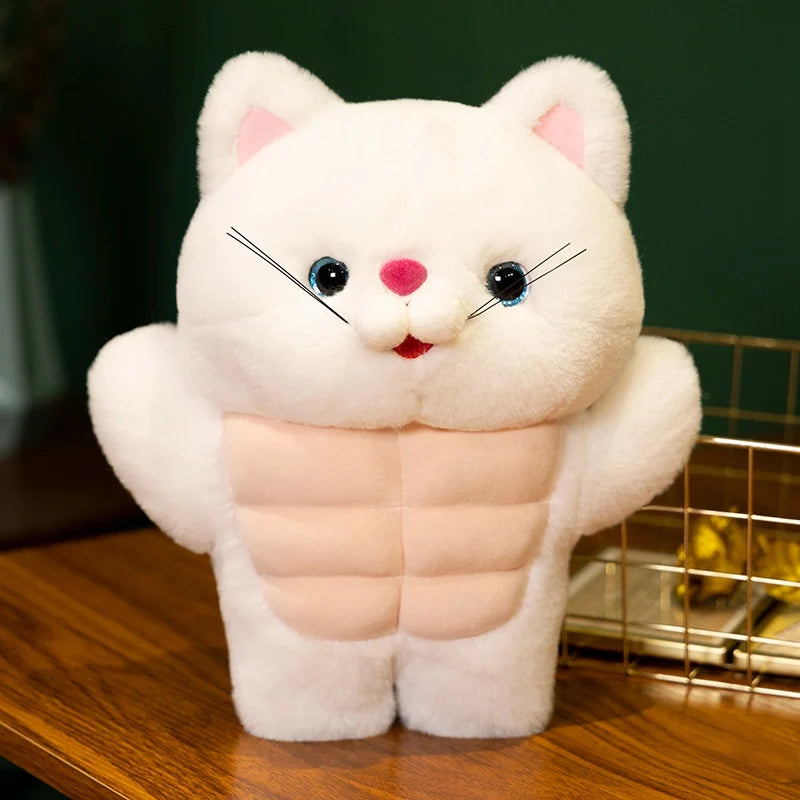 Muscles the Chonky Kawaii Cat Snuggle Plushie