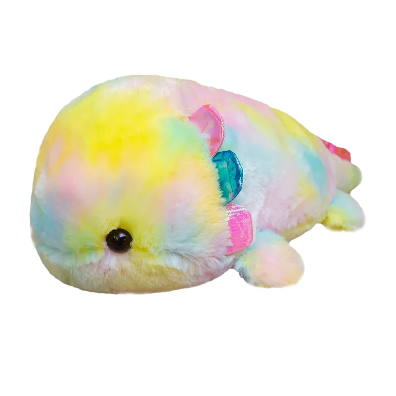 Rainbow the Colorful Giant Salamander Dino Fish Plushie