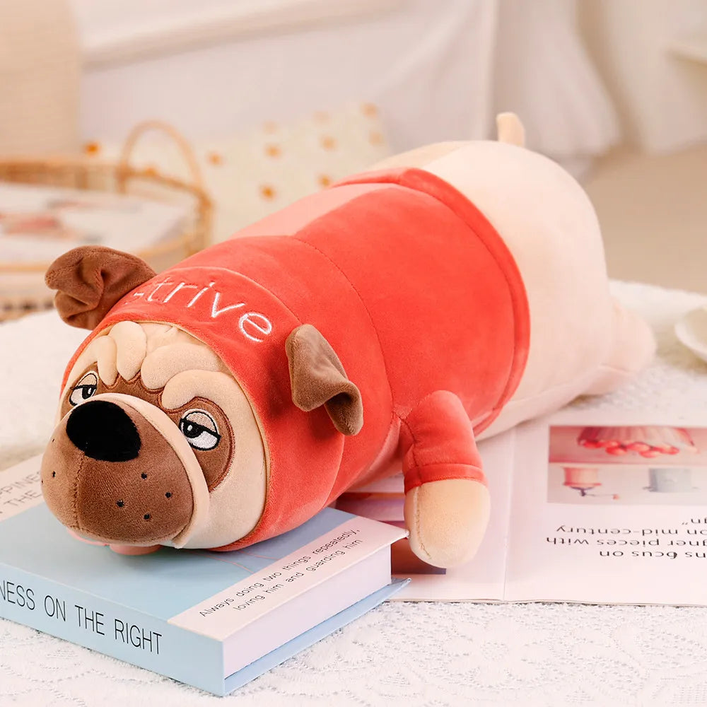 Wrinkles the Chubby Shar Pei Pug Dog Plush Pillow