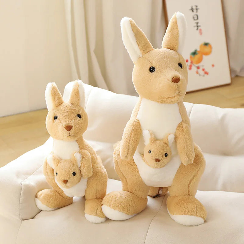 Joey the Kawaii Mother Baby Kangaroo Snuggle Plushie