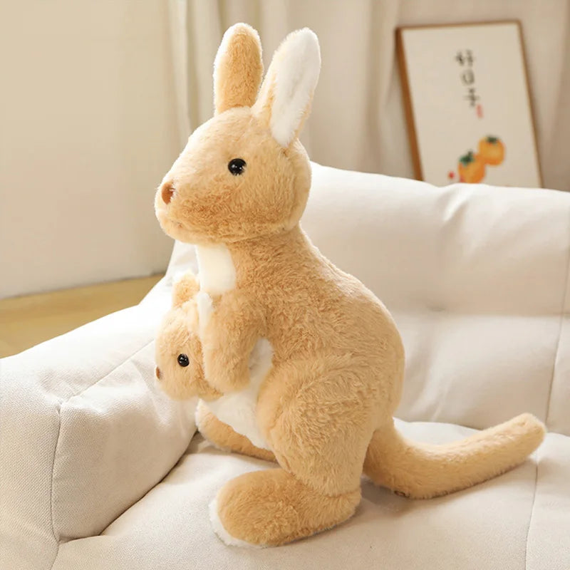 Joey the Kawaii Mother Baby Kangaroo Snuggle Plushie