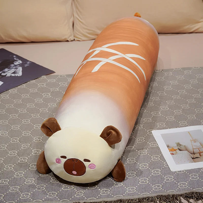 Capy the Long Bread Kawaii Capybara Sofa Plush Pillow