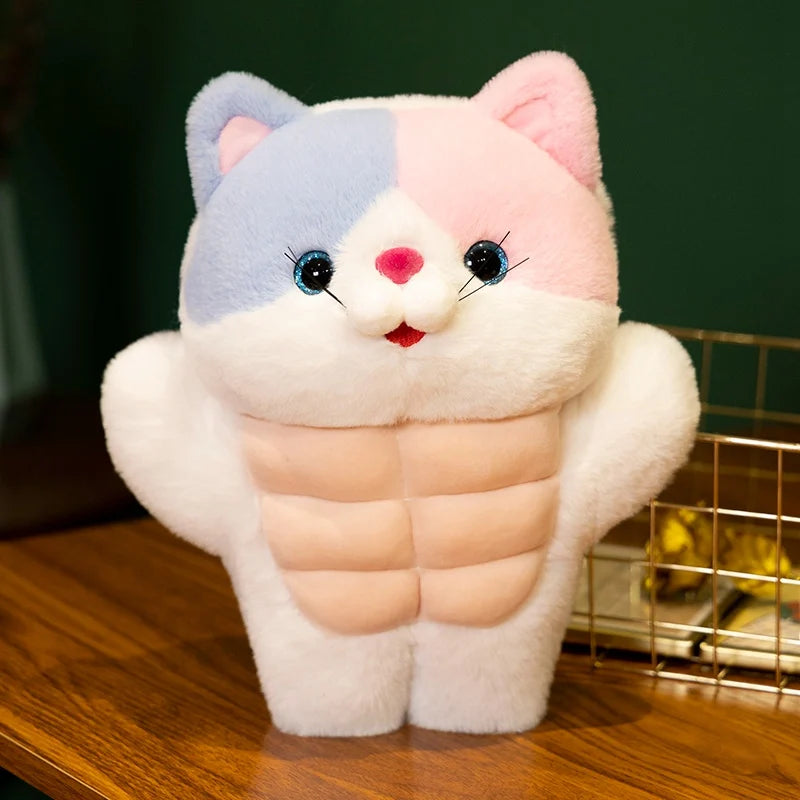 Muscles the Chonky Kawaii Cat Snuggle Plushie