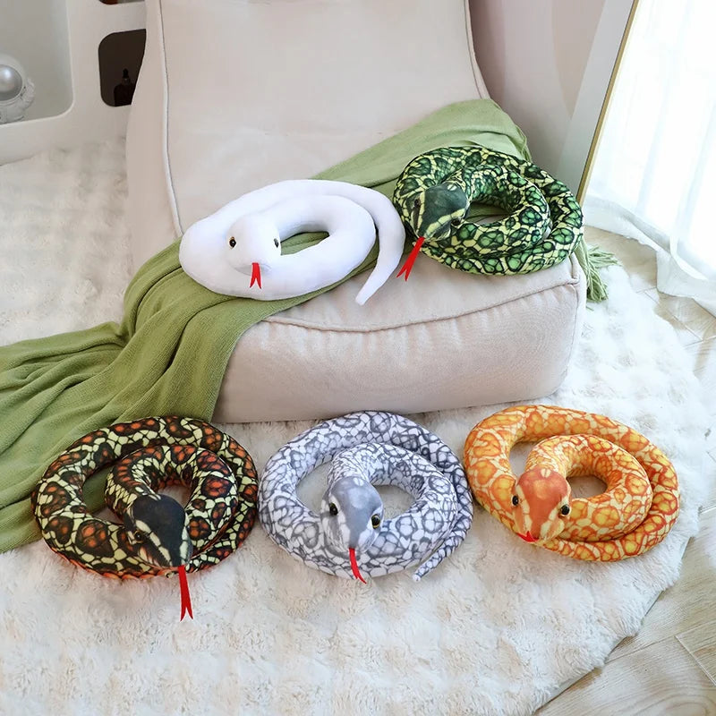 Noodles the Giant Long Kawaii Snake Snuggle Plushie