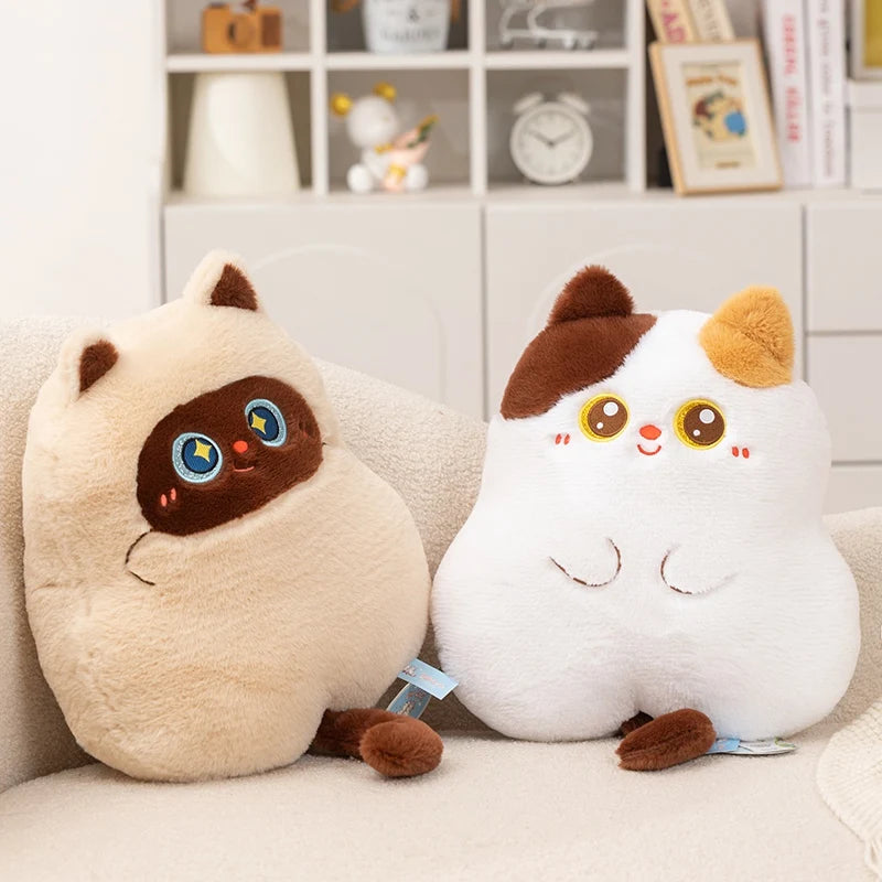 Chonky Round Kitten Snuggle Plushie