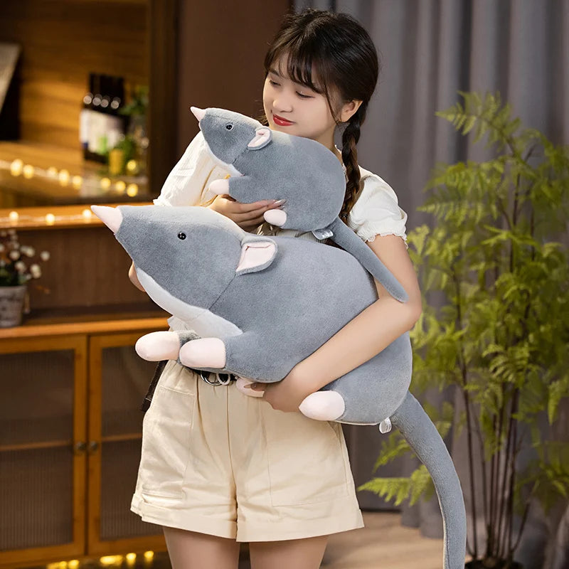 Squeaky the Lifelike Kawaii Mouse Rat Snuggle Plushie