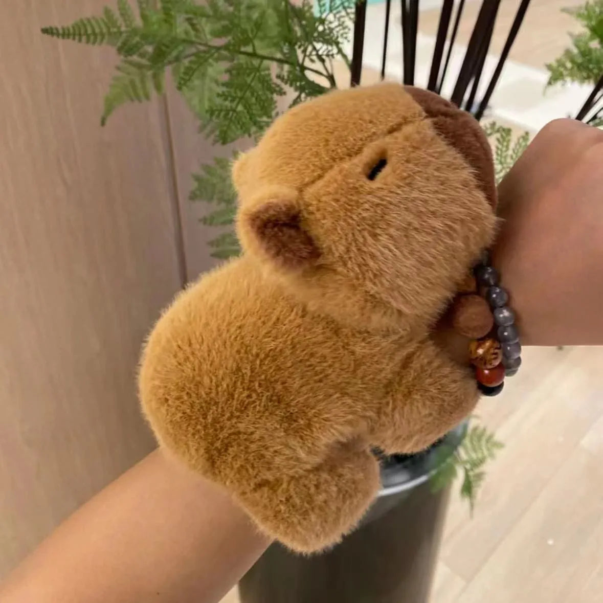 Capy the Kawaii Capybara Snap Wristband Plush Bracelet