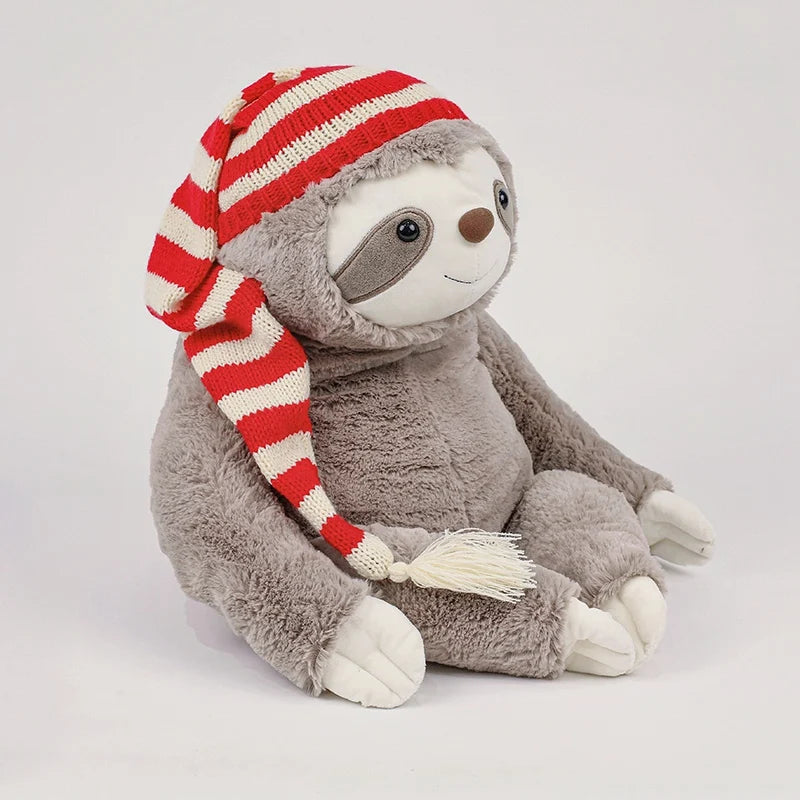 Lazy the Kawaii Sloth with Hat Snuggle Plush