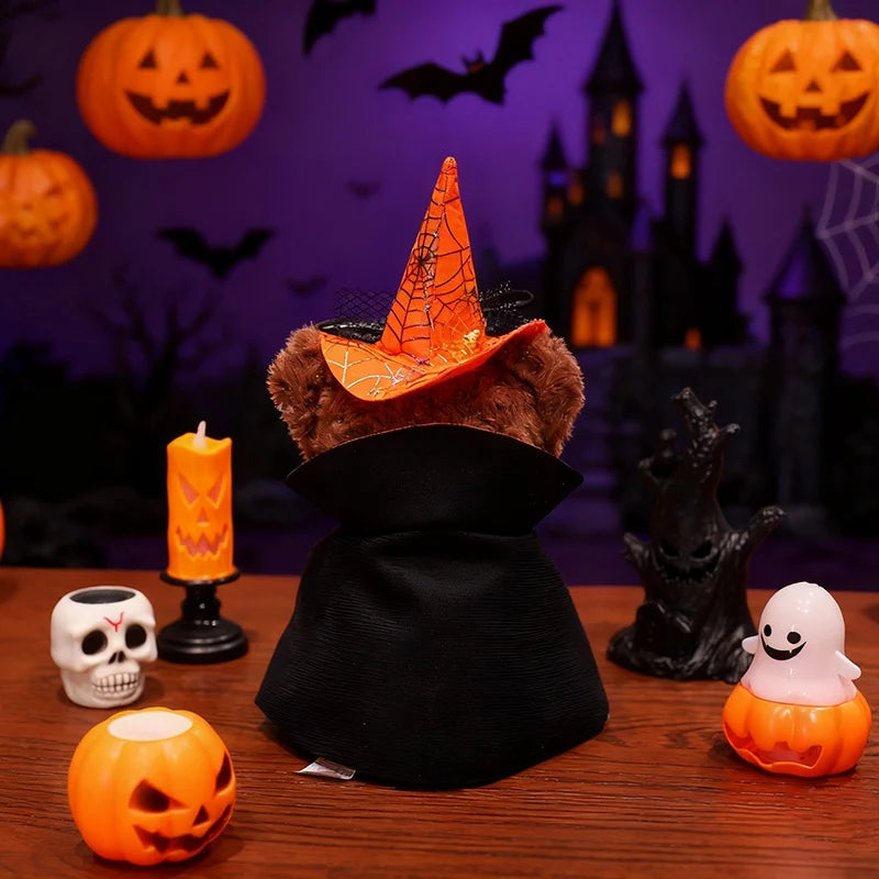 Spooky the Kawaii Halloween Cloaked Bear Plushie