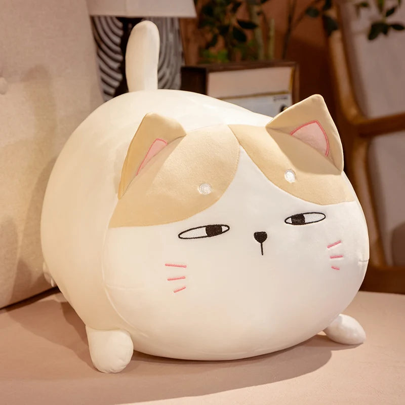 Noodle the Kawaii Fat Sleeping Cat Pillow Plush