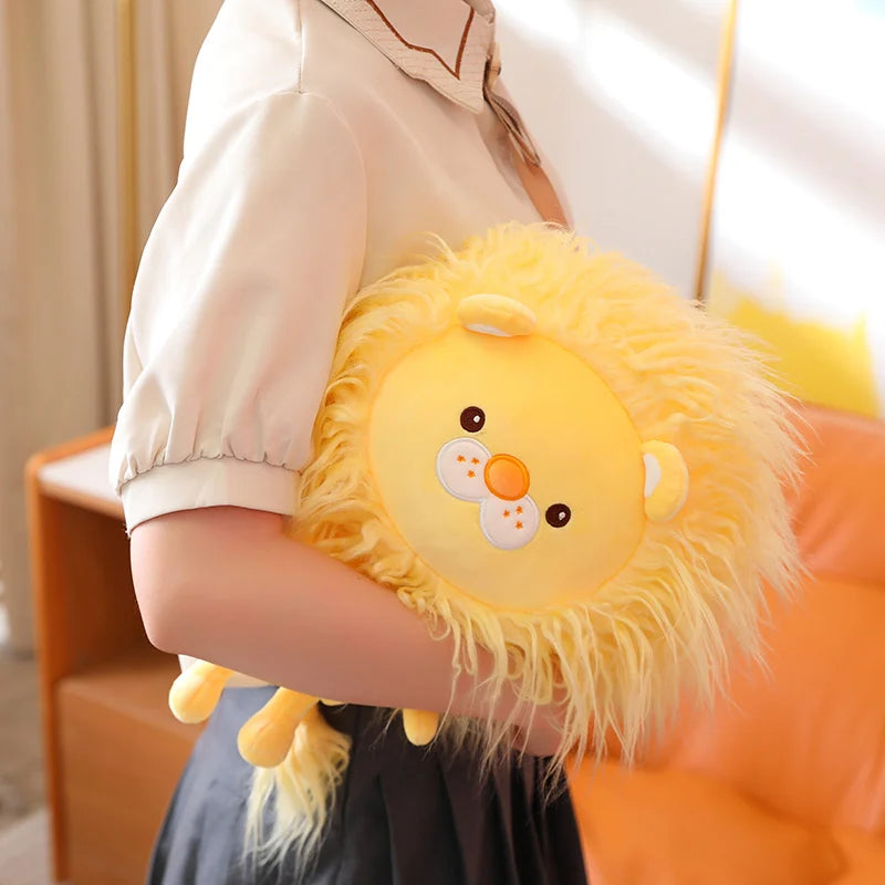 Roary the Kawaii Colorful Fluffy Lion Snuggle Plushie