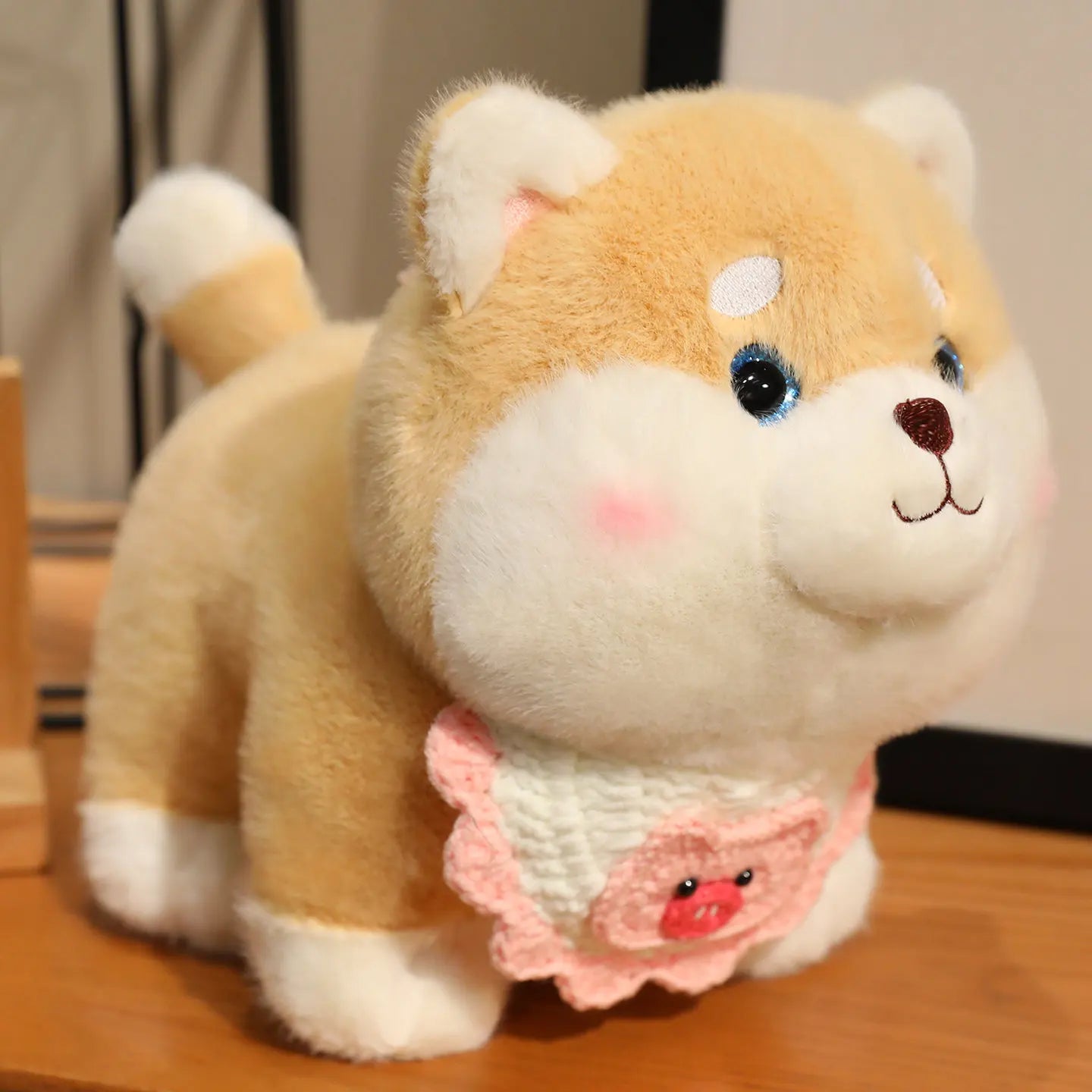 Shiba the Cozy Scarf Kawaii Puppy Snuggle Plushie