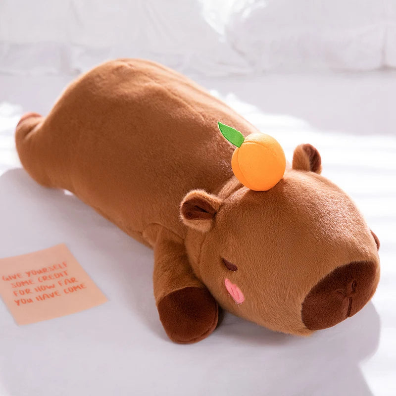 Capy the Lazy Giant Strip Capybara Plush