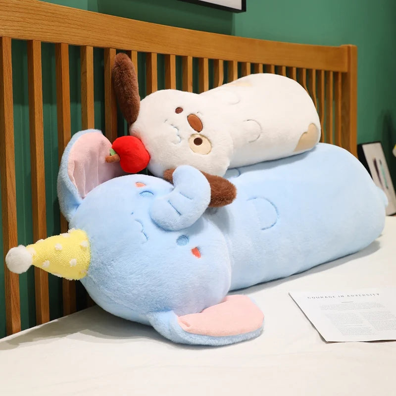 Long Body Snuggle Cat Seal Plush Pillow